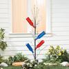 Fun Express Metal Bottle Tree Garden Sculpture - 45 Inch Tall Wine Bottle Display Stand for Outdoor Yard Decorations | Holds Colored Glass Bottles, Fruit & Seasonal Ornaments Weather-Resistant Design view 3