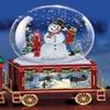 The Bradford Exchange Thomas Kinkade Wonderland Express Mini Snowglobe Train Winter Wonderland view 1