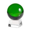 Amlong Crystal Green Crystal Ball 130mm (5 in.) Including Angled Crystal Stand and Gift Package view 1