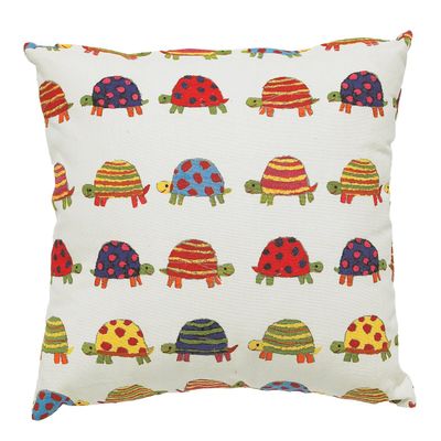Now Designs 12 by 12 Cushion, Tiny Tortoise