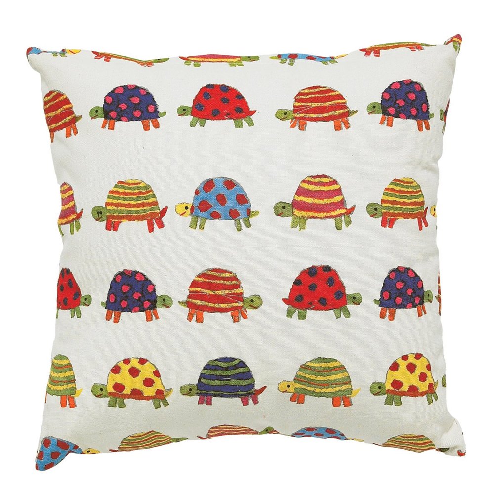 Now Designs 12 by 12 Cushion, Tiny Tortoise