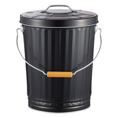 Watanabe Metal Industries HBM22 Ash Container Bucket, Black, 9.4 x 11.8 x 15.7 inches (24 x
