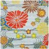 SAFAVIEH Soho Collection Area Rug - 8' Square, Blue & Multi, Handmade Wool & Viscose, Ideal for High Traffic Areas in Living Room, Bedroom (SOH738B) view 3