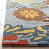 SAFAVIEH Soho Collection Area Rug - 8' Square, Blue & Multi, Handmade Wool & Viscose, Ideal for High Traffic Areas in Living Room, Bedroom (SOH738B) view 4