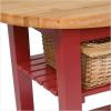 John Boos Eliptical C-Table Kitchen Island Base Finish: Caviar Black, Shelves: Not Included view 2