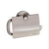 Smedbo SME, Brushed Nickel L3414N Toilet Roll Euro Holder with Lid view 1