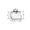 Smedbo SME, Brushed Nickel L3414N Toilet Roll Euro Holder with Lid view 2