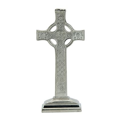 Edwin Blyde & Co Stand Alone Iona Cross Ornament, Pewter, 177 mm