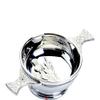 Edwin Blyde & Co Quaich with Raised Thistle Mount Inside, Ornate Celtic Wire and Celtic Handles, 3 Inch, Pewter view 1