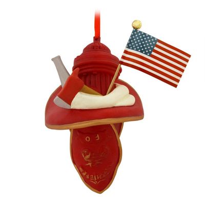 Chief Fireman Firefighter Hat Ornament