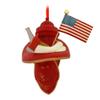 Chief Fireman Firefighter Hat Ornament view 1