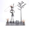 Steelman24 Poor Fisherman Sculpture Nuts and Bolts Handmade Ornaments Made in Germany Metal Figurine view 1