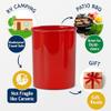 Calypso Basics by Reston Lloyd Plastic Utensil Holder, Orange view 2