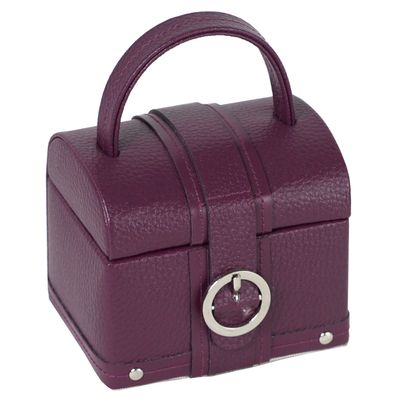 Wolf Designs Hand-Made Saint Tropez Mini Jewelry Chest, Amethyst