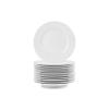 10 Strawberry Street 6" Catering Round Appetizer Plate, Set of 12,White view 1