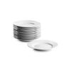 10 Strawberry Street 6" Catering Round Appetizer Plate, Set of 12,White view 3