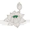 (Sasagawa) Taka-jirushi Noshi Paper 2-395 Kyoto Silver Lotus Horizontal Small 100 Sheets view 4