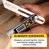 General Tools T-Bevel Gauge & Protractor - Digital Angle Finder with Full LCD Display & 8" Stainless Steel Blade view 2