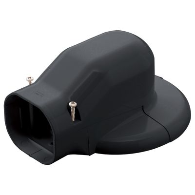 Inaba Denko LDWM-90-K Plumbing Cosmetic Cover, For Wall Corner Air Conditioner Caps, Wall Removal, Black