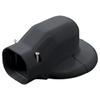 Inaba Denko LDWM-90-K Plumbing Cosmetic Cover, For Wall Corner Air Conditioner Caps, Wall Removal, Black view 1