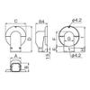 Inaba Denko LDWM-90-K Plumbing Cosmetic Cover, For Wall Corner Air Conditioner Caps, Wall Removal, Black view 3