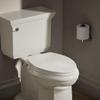 KOHLER K-4774-96 Brevia Elongated Toilet Seat with Quick-Release Hinges And Quick-Attach Hardware For Easy Clean, Biscuit view 2