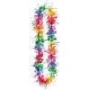 Multicolor Rainbow Plastic Tinsel Lei - 40" (1 Pc) - Perfect for Luau, Hawaiian Theme Parties & Festive Occasions view 1