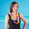 Multicolor Rainbow Plastic Tinsel Lei - 40" (1 Pc) - Perfect for Luau, Hawaiian Theme Parties & Festive Occasions view 3