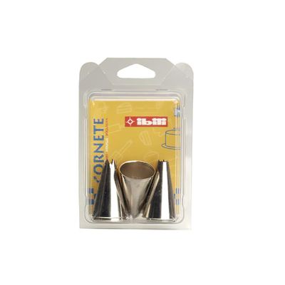 IBILI Set of 6 Decorating Tubes, 30 x 30 x 10 cm, Metallic