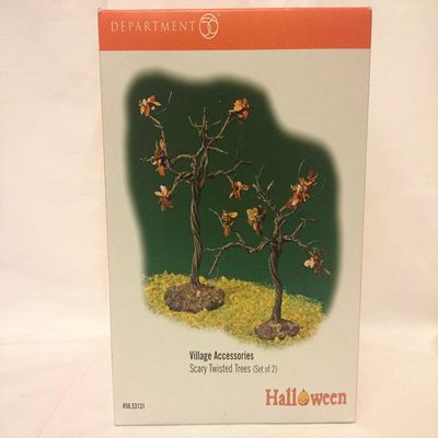Dept 56 Scary Twisted Trees "Set of 2"