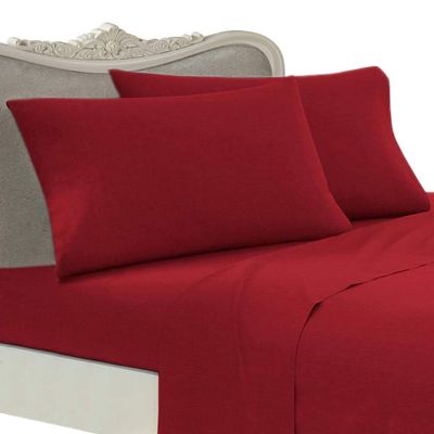 Luxurious BURGUNDY Solid/Plain, SINGLE Size, 1200 Thread Count Ultra Soft Single-Ply 100% Egyptian Cotton, TWO (2) Piece DUVET COVER SET Including ONE (1) Sham/Pillow Case 1200TC