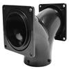 Valterra T1039 Two-Way Ell with 3" Bayonet x 3" Rotating Flange x 3" Rotating Flange , Black view 2