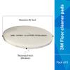 3M White Super Polish Pad 4100, 20 in (508 mm), 5 Pads/Case view 2