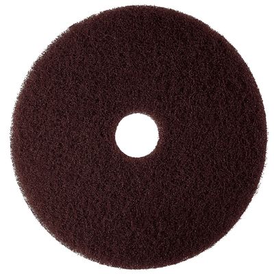 3M Brown Stripper Pad 7100, 15 in, 5/Case