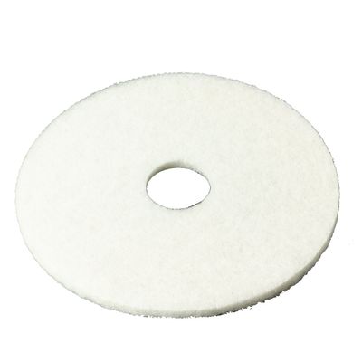 3M White Super Polish Pad 4100, 10 in, 5/Case