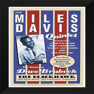 21x28 Framed Art Print "Miles Davis, 1957"