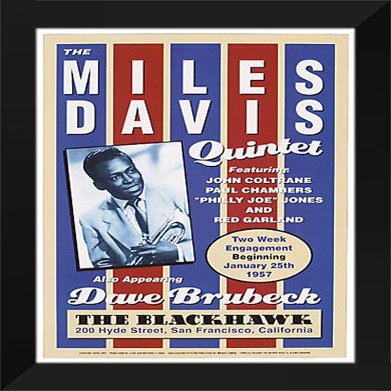 21x28 Framed Art Print "Miles Davis, 1957"