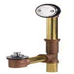 GERBER PLUMBING 41-758 173018 Brass Lift & Turn Waste & Over Flow