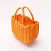 Murataya 9982 Vinyl Basket Bag, P.P Petite Bag, Yellow, Width 10.2 x Depth 4.7 x Height 6.7 inches (26 x 12 x 17 (25) cm) view 2