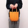 Murataya 9982 Vinyl Basket Bag, P.P Petite Bag, Yellow, Width 10.2 x Depth 4.7 x Height 6.7 inches (26 x 12 x 17 (25) cm) view 4