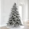 Vickerman 10' x 77'' Flocked Utica Fir Artificial Christmas Tree - Unlit - Snow Covered Faux Tree - Seasonal Indoor Home Decor - Reliable and Durable - Winter Wonderland Tree view 2