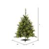 Vickerman 3' Tall Cashmere Pine Artificial Christmas Tree, 100 Warm White Dura-Lit LED Lights - 223 PVC Tips - Faux Christmas Tree - Seasonal Indoor Home Decor view 3