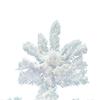 Vickerman 12' Flocked White Slim Artificial Christmas Tree, Unlit - Snow Covered Faux Tree - Seasonal Indoor Home Decor view 2