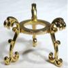 Amlong Crystal Amber Crystal Ball 80mm (3.1 inch) Including Golden Flower Stand and Gift Package view 2