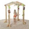 3D Cardboard Tiki Hut - Size 88 inch x 5 feet - Tropical Beach Party view 1