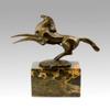 Kunst & Ambiente - Bronze Sculpture - Dynamic Stallion - Modern Art Horse - Signed Milo - Decorative Figurine - Statues for Sale - Figure on Marble Base view 4