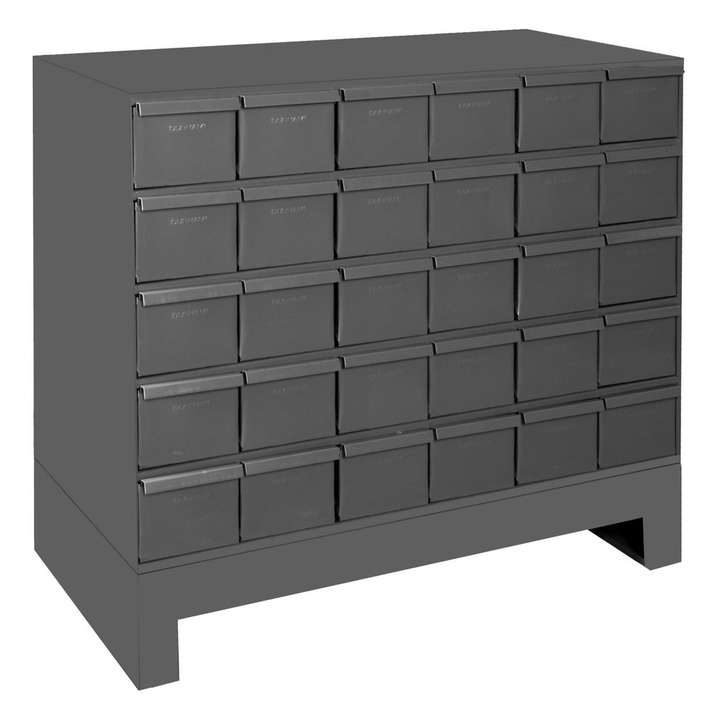 Durham 024-95 30 Drawer Cabinet 11 ASY. Unit, Gray