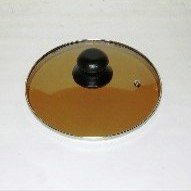 Glass Lid 24cm/9.5" Dia Brown Transparent Glass Guaranteed Quality