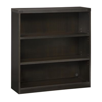 Safco Mayline AB3S36LDC Aberdeen Bookcase, 3 Shelf, Mocha Laminate