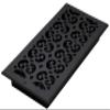 Decor Grates ST614W Scroll Design Wall/Ceiling Register, 6x14, Textured Black view 1